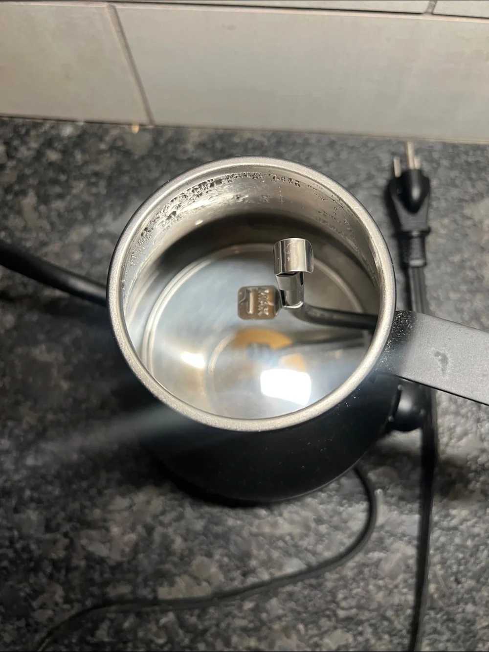 Matte Black Electric Gooseneck Kettle with Cork Handle